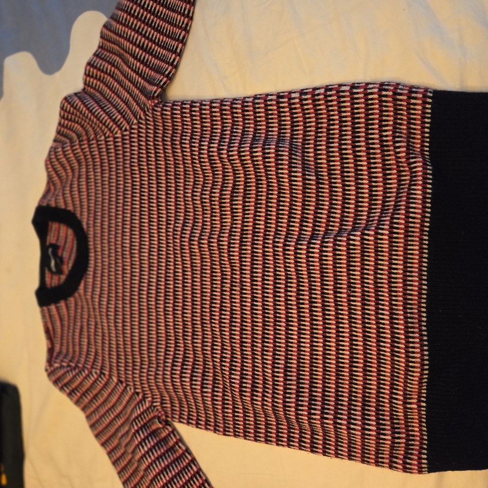Bonobos Red and Black Patterned Sweater